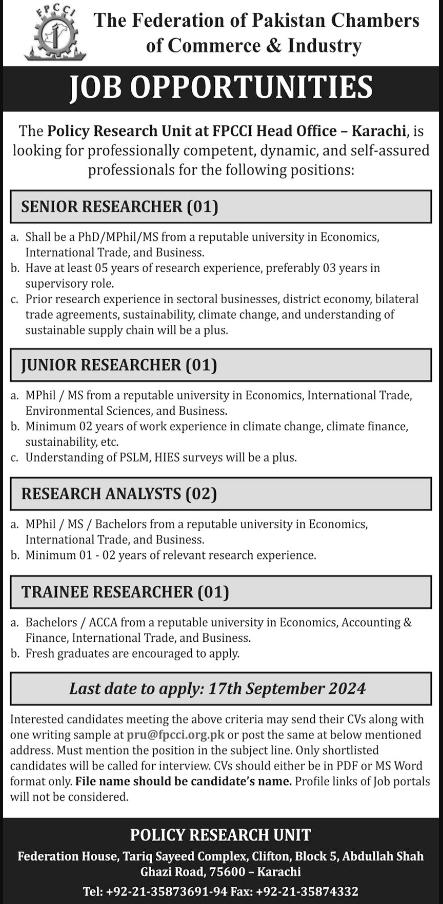 The Federation Of Pakistan Chambers